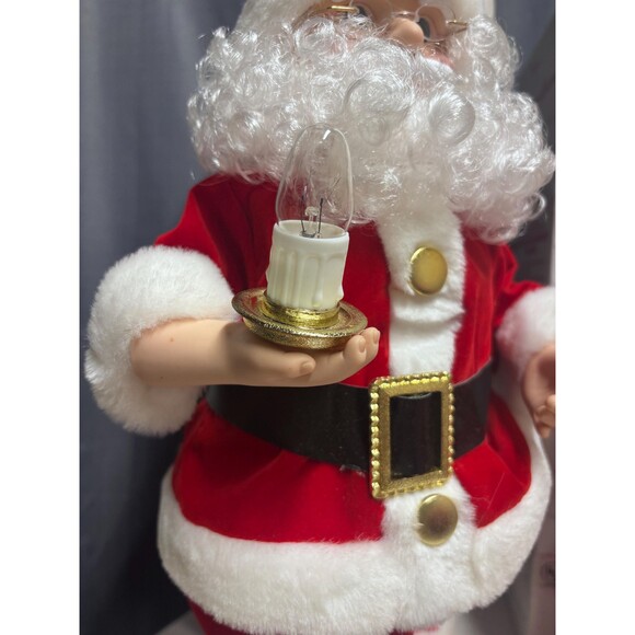 Vintage Telco Motionettes Santa and Mrs Claus Animated Lighted Figures  Boxes - Picture 5 of 16